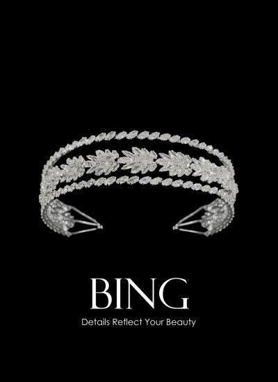 Zircon Stone Hair Accessories Models Wedding Henna Engagement Bride						