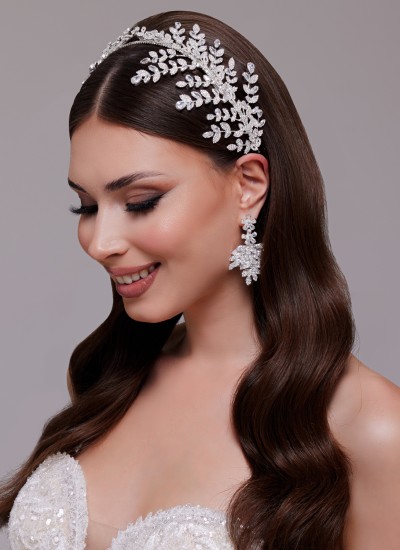 Zircon Stone Hair Accessories Models Wedding Henna Engagement Bride						