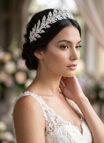 Zircon Stone Hair Accessories Models Design Wedding Henna Engagement Bride						