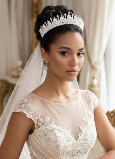Bridal Zircon Stone Hair Accessories Hair Band Wedding Design