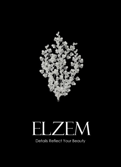 Zircon Stone Hair Accessories Models Wedding Engagement hair comp