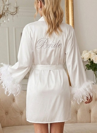bridal robe, after-party robe, satin robe