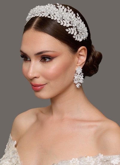 Crystal Stone Hair Accessory Models Wedding Henna Engagement Bride