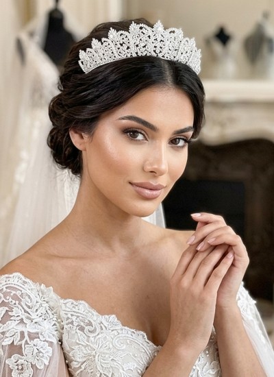 Zircon Stone Hair Accessories Models Wedding Henna Engagement Bride						