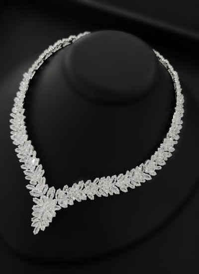 Zircon Set Necklace Wedding Henna Engagement Jewelry Set Models
