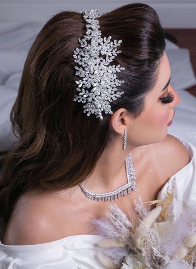 Zircon Stone Hair Accessory Models Hair Band Beaded Henna Wedding