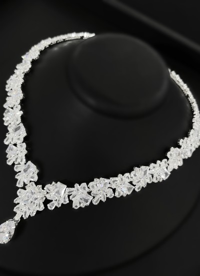 Zircon Set Necklace Wedding Henna Engagement Jewelry Set Models