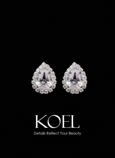 Zircon Stone Earrings Engagement Wedding Design Henna Earring Models Stylish