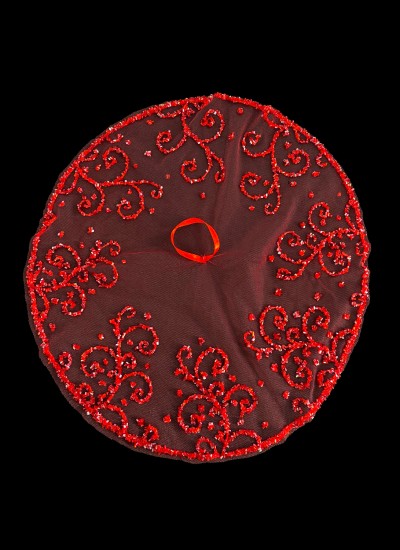 Feathered and Stoned Bridal Halay Handkerchief Chiffon Laser Flowered Bridal Halay Handkerchief