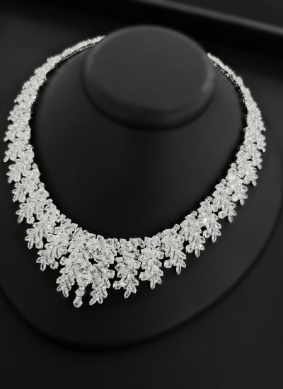 Zircon Set Necklace Wedding Henna Engagement Jewelry Set Models