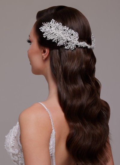 Zircon Stone Hair Accessories Models Wedding Henna Engagement Bride						