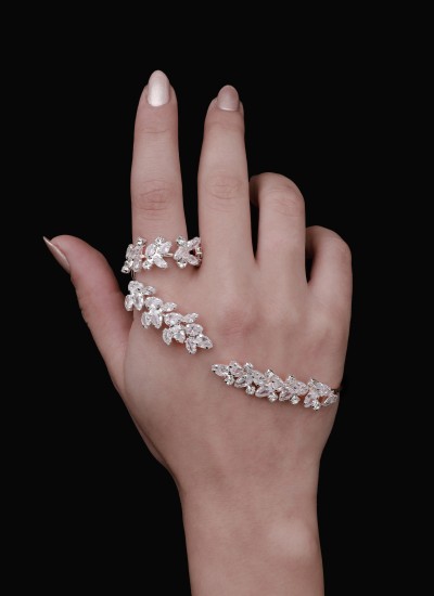 Adjustable Zircon Stone Hand Sword Henna Wedding Hand Accessories