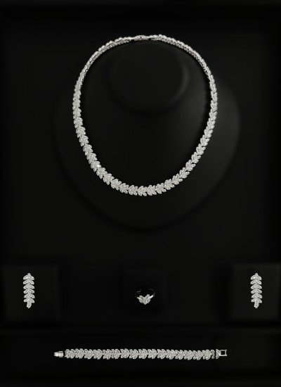 Zircon Set Necklace Wedding Henna Engagement Jewelry Set Models