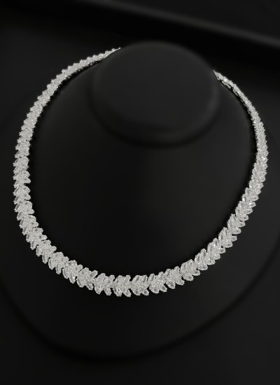 Zircon Set Necklace Wedding Henna Engagement Jewelry Set Models