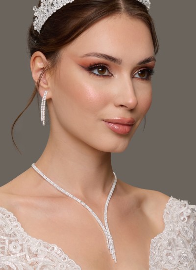 Set Necklace Wedding Henna Engagement Jewelry Set Models