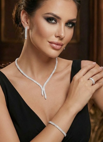 Set Necklace Wedding Henna Engagement Jewelry Set Models Set Necklace Wedding Henna Engagement Jewelry Set Models
