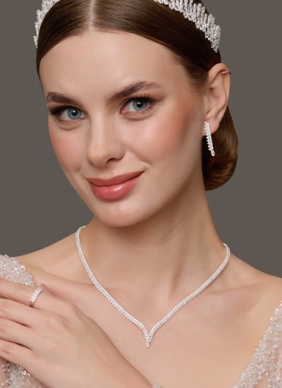 Set Necklace Wedding Henna Engagement Jewelry Set Models