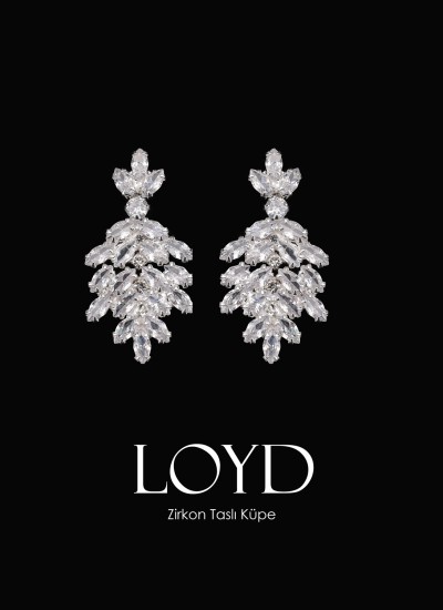 Zircon Stone Earrings Engagement Wedding Design Henna Stylish Earring Models