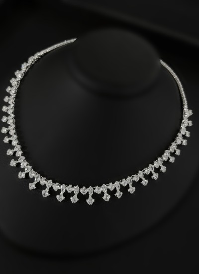 Zircon Set Necklace Wedding Henna Engagement Jewelry Set Models