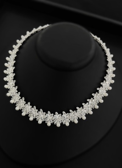 Zircon Set Necklace Wedding Henna Engagement Jewelry Set Models
