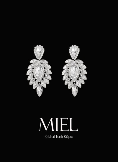 Crystal Stone Earrings Engagement Wedding Design Henna Stylish Earring Models