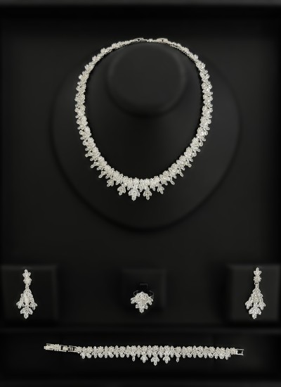 Zircon Set Necklace Wedding Henna Engagement Jewelry Set Models Zircon Set Necklace Wedding Henna Engagement Jewelry Set Models