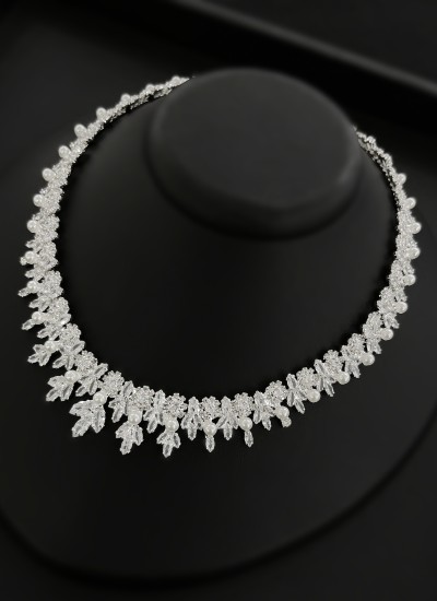 Zircon Set Necklace Wedding Henna Engagement Jewelry Set Models