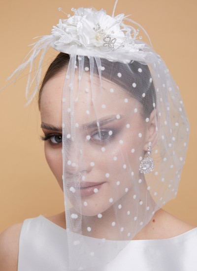 Wedding Cap Hat Wedding Bridal Accessory Engagement