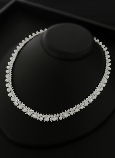 Zircon Set Necklace Wedding Henna Engagement Jewelry Set Models