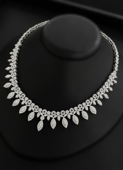 Zircon Set Necklace Wedding Henna Engagement Jewelry Set Models