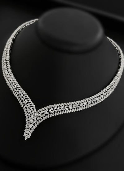 Zircon Set Necklace Wedding Henna Engagement Jewelry Set Models