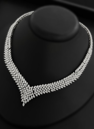 Zircon Set Necklace Wedding Henna Engagement Jewelry Set Models