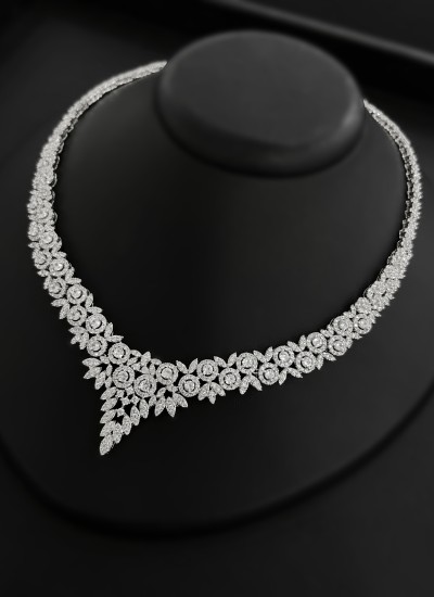 Zircon Set Necklace Wedding Henna Engagement Jewelry Set Models