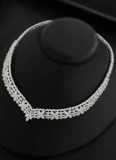 Zircon Set Necklace Wedding Henna Engagement Jewelry Set Models