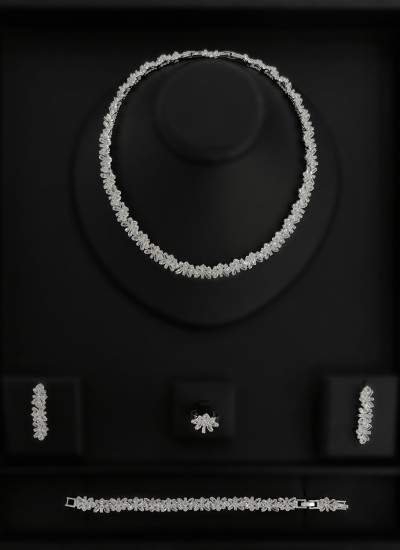 Zircon Set Necklace Wedding Henna Engagement Jewelry Set Models Zircon Set Necklace Wedding Henna Engagement Jewelry Set Models