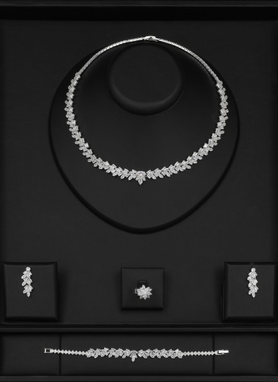 Zircon Set Necklace Wedding Henna Engagement Jewelry Set Models