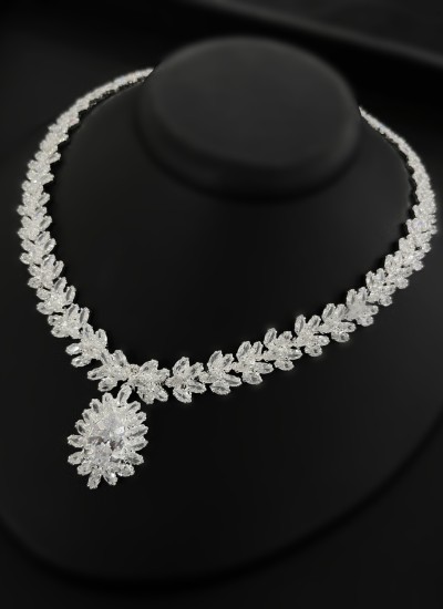 Zircon Set Necklace Wedding Henna Engagement Jewelry Set Models