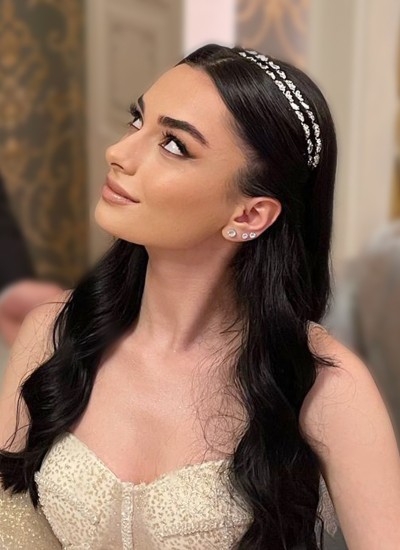 Zircon Stone Hair Accessories Models Wedding Henna Engagement Bride						