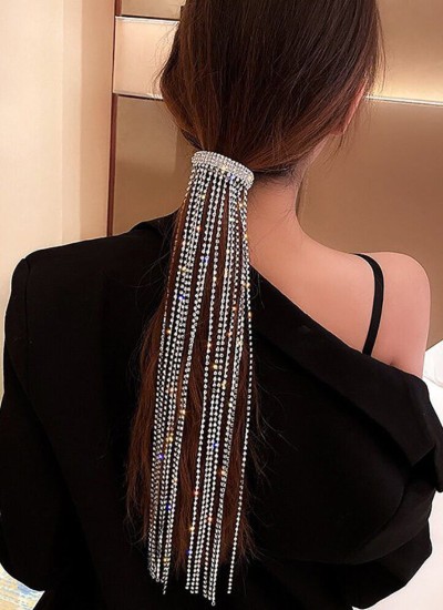 Crystal Stone Hair Accessory Models Wedding Henna Engagement Bride