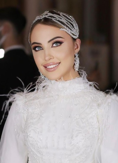 Zircon Stone Hair Accessories Models Wedding Henna Engagement Bride						