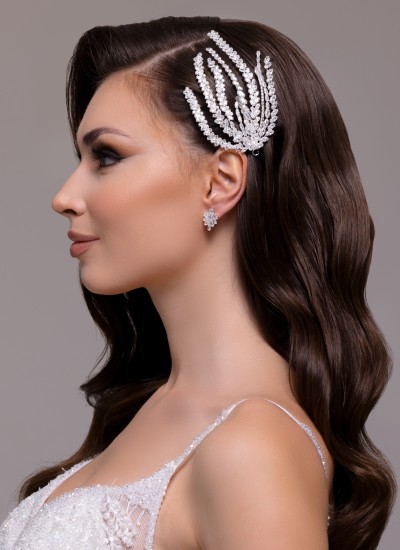 Zircon Stone Hair Accessories Models Wedding Henna Engagement Bride