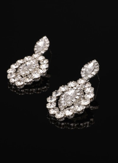 Crystal Stone Earrings Engagement Wedding Design Henna Stylish Earring Models