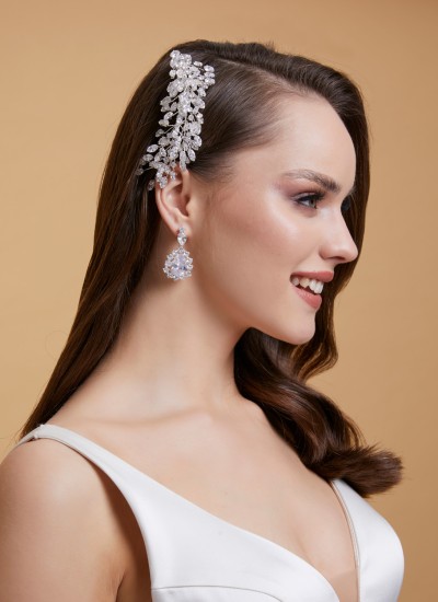 Zircon Stone Hair Accessories Models Wedding Engagement