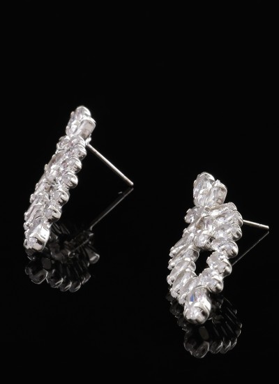 Zircon Stone Earrings Engagement Wedding Design Henna Stylish Earring Models