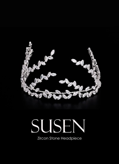 Zircon Stone Hair Accessory Models Design Wedding Henna Engagement Bride