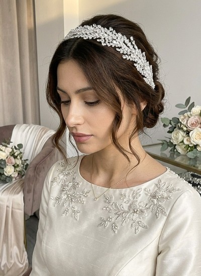 Zircon Stone Hair Accessories Models Design Wedding Henna Engagement Bride						