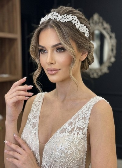 Zircon Stone Hair Accessories Models Design Wedding Henna Engagement Bride						