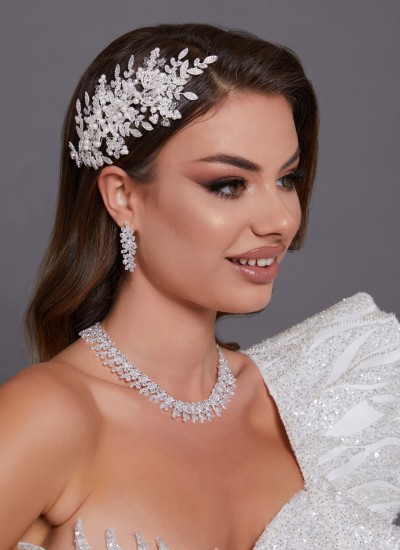 Zircon Stone Hair Accessories Models Wedding Engagement
