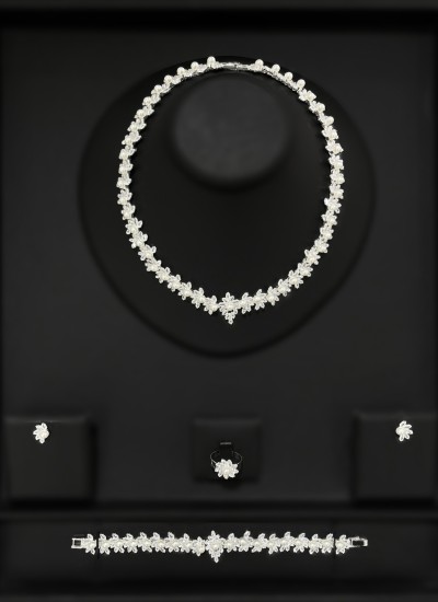 Zircon Set Necklace Wedding Henna Engagement Jewelry Set Models