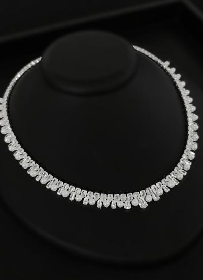 Zircon Set Necklace Wedding Henna Engagement Jewelry Set Models